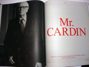 Pierre Cardin in Fantastic Man, Issue 9, Spring Summer 2009